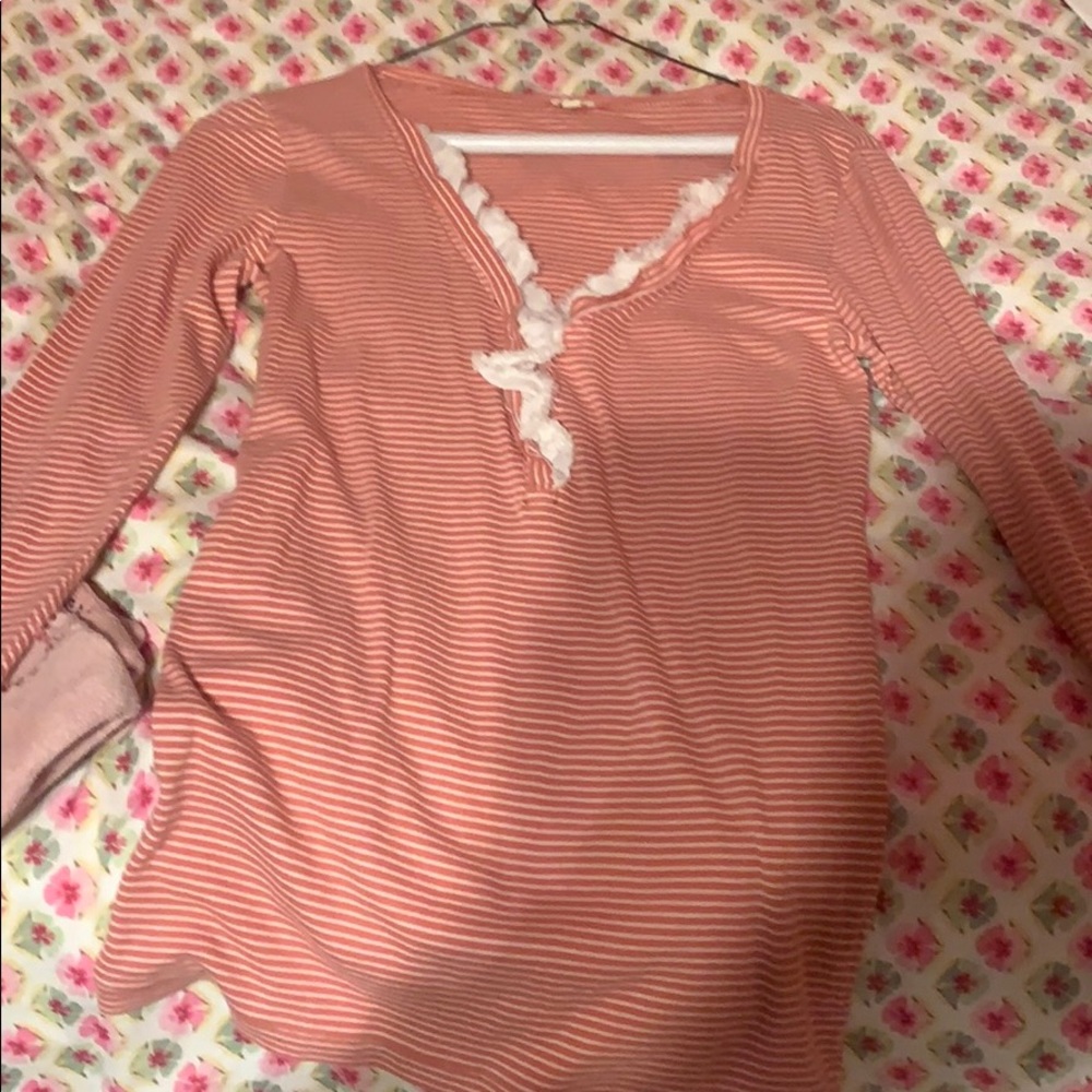 J crew stripped shirt